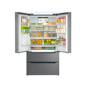 ภาษาฝรั่งเศสคำด้านข้างประตูตู้เย็นตู้เย็น ICE เครื่องทำ