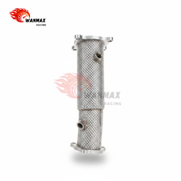 Kit de Downpipe d'échappement haute performance pour Audi A6 A7 C7 C7.5 2.0T avec double capteur O2 et solution d'isolation thermique radiante