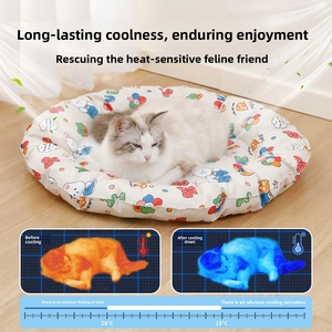Niedliche Cartoon Wasserdichte Katzen- & Hunde-Kühlmatte Ovale Gel-Kühlmatte für Haustiere Sommer-Kühlpad - Product Image 4