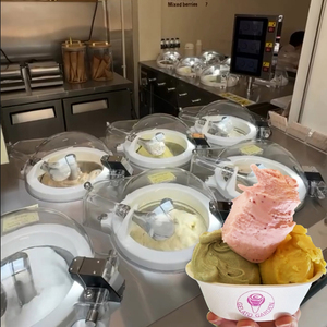 เครื่องทำเจลาโต้ Top Churn 6 ถัง พร้อมรับประกัน 2 ปี เครื่องทำโยเกิร์ต ไอศกรีม สำหรับผลไม้ ถั่ว <span class=keywords><strong>เต้าหู้</strong></span> และอื่นๆ - Product Image 2