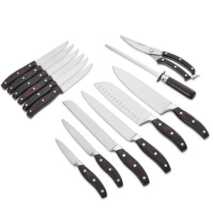 RUITAI <span class=keywords><strong>Amazon</strong></span> venta caliente multiuso pakkawood mango familia 15 piezas <span class=keywords><strong>juego</strong></span> de <span class=keywords><strong>cuchillos</strong></span> de cocina con bloque de madera - Product Image 3