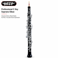 High Quality C Ebony Oboe OEM C Tone Ebony Wood Oboe With Silver Plated Keys Wood Wind Instruments Professional Performance