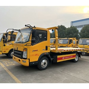Sinotruk HOWO 4X2 3 Tons 4Ton Slide <b>Flatbed</b> Tow <b>Truck</b> Road Wrecker <b>Truck</b> - Product Image 2