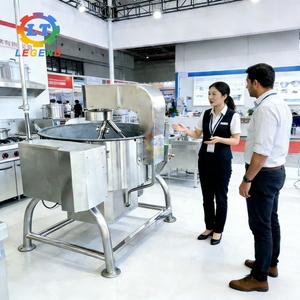 Wok de Hierro Fundido de 150L con Rotación Automática, Calentamiento a Gas, Mezclador Planetario, <span class=keywords><strong>Olla</strong></span> Extraíble - Product Image 6