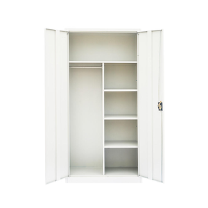 Armoire de classement métallique moderne pliable et autoportante à 2 portes à double ouverture pour bureau et hôtel - Product Image 3