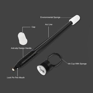 Bolígrafo De Microblading desechable, negro, OEM, con embalaje de blíster para Microblading de cejas - Product Image 2