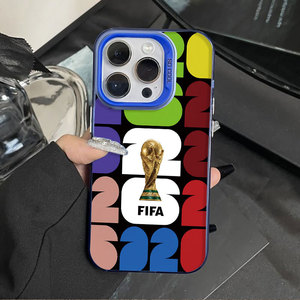 2026ฟุตบอลสำหรับ iPhone 17 PRO MAX Fashion <span class=keywords><strong>15</strong></span> Pro เคสโทรศัพท์ Apple 16 Europe America 14 - Product Image 1