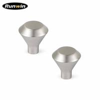 Poignée cylindrique en alliage d'aluminium nickel brossé mat pour armoire, installation facile, pour cuisine, chambre, salle de bain