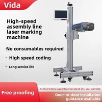 Machine de codage laser entièrement automatique pour sacs alimentaires, codage de la date d'expiration, marquage haute vitesse, sans consommables, longue durée de vie