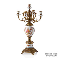 2023 bougeoir en céramique en laiton créatif décorations d'oiseaux colorés Design classique pour les fêtes de mariage lampe à huile de bureau à domicile