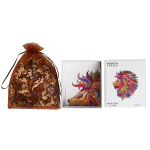 2025 bướm Câu Đố độc đáo hình <span class=keywords><strong>3D</strong></span> ghép hình bằng gỗ Câu Đố kích thước tùy chỉnh logo phong cách Đồ chơi giáo dục bằng gỗ - Product Image 2