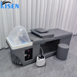 Table de lavage capillaire Kisen personnalisée pour spa aquatique, lit de massage thaïlandais pour salon de coiffure avec système de circulation d'eau - Product Image 5