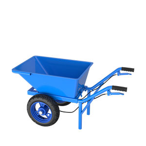 Carros de mano con carros de freno, carretillas de metal resistentes para construcción de jardín, herramientas de carretilla de acero - Product Image 1