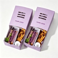 Emballage alimentaire personnalisé avec logo pour burritos, wraps, tacos, hot-dogs, boîte en papier, conteneur alimentaire, emballage à emporter, boîte à hot-dogs, boîte à tacos