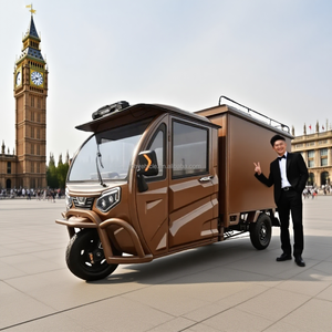 BHBFB160 Электрический трехколесный велосипед с закрытым мобильным скутером 100 км большой дальности колеса Электрический трайк 2500 Вт с кондиционером - Product Image 2