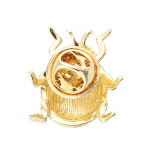 New Fashion Women Accessories Zinc Alloy Gold Plated Red Enamel <strong>Ladybug</strong> Lapel <strong>Pin</strong> Wholesale - Product Image 2