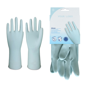 Los proveedores de fábrica flocado mejorado limpieza de las tareas domésticas guantes lavado de platos protección de la cocina guantes de mano para la jardinería - Product Image 4
