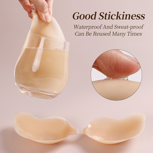 <span class=keywords><strong>Reggiseno</strong></span> Adesivo in Silicone <span class=keywords><strong>Senza</strong></span> <span class=keywords><strong>Spalline</strong></span> Invisibile <span class=keywords><strong>Push</strong></span>-<span class=keywords><strong>up</strong></span> con Forte Adesione per Abiti da Damigella - Product Image 4