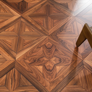 Suelo de Parqué Radial de Madera de Palisandro Multicapa de 16 mm, Antimicrobiano, Antiarañazos, Silencioso, Brillante, Grado AB, para Proyectos de Diseño de Interiores - Product Image 1