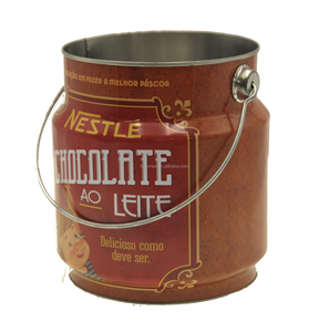 Boîte en fer blanc personnalisée OEM avec poignée pour l'utilisation alimentaire de Pâques (snacks, gâteaux, bonbons, sucre) - Couleur personnalisée - Product Image 2