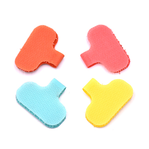 Etiquetas de cordón de Cable de nailon coloridas, lazo de gancho y lazo, pegamento adhesivo autoadhesivo, cinta trasera con trasera - Product Image 2