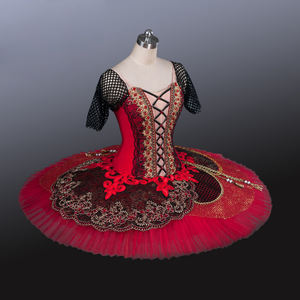 Costumi da Balletto Nutcracker per Competizioni YAGP, <span class=keywords><strong>Tutù</strong></span> <span class=keywords><strong>Bianco</strong></span> Professionale Mirlitons, <span class=keywords><strong>Tutù</strong></span> Rosso da Danza - Product Image 4