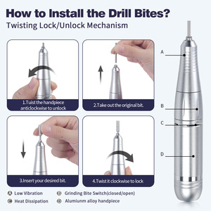 Nouvelle arrivée - <span class=keywords><strong>Machine</strong></span> à <span class=keywords><strong>ongles</strong></span> électrique portable rechargeable 45000 tr/min - Polisseuse à <span class=keywords><strong>ongles</strong></span> professionnelle - Éliminateur de vernis à <span class=keywords><strong>ongles</strong></span> <span class=keywords><strong>pour</strong></span> le nail art en gel - Product Image 3