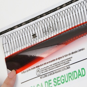 Bolsa de Seguridad a Prueba de Manipulación con Impresión Personalizada, Bolsa Desechable de Plástico para Depósito de Efectivo en Banco, con Línea de Desgarre VOID y Cierre Adhesivo Autoadhesivo - Product Image 6
