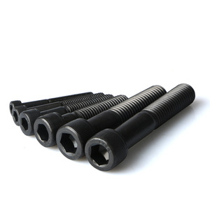 Tornillos Allen de Cabeza Hexagonal con Rosca Total o Parcial, Acero DIN912 Grado 12.9, Acabado Óxido Negro, M20 M22 M24 M27 M30 M33 M36 M39 M42 - Product Image 2