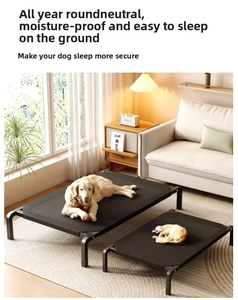 <span class=keywords><strong>Lit</strong></span> <span class=keywords><strong>de</strong></span> voyage pour <span class=keywords><strong>chien</strong></span> d'extérieur, portable, imperméable, surélevé, rafraîchissant, pour le camping, la randonnée, les grands chiens, facile à laver, pliable - Product Image 2