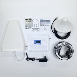 Repetidor de Señal Móvil Completo para <span class=keywords><strong>2G</strong></span> <span class=keywords><strong>3G</strong></span> <span class=keywords><strong>4G</strong></span> 800MHz 900MHz 1800MHz 2100MHz GSM <span class=keywords><strong>3g</strong></span>, Amplificador Móvil Combinado de Doble Banda - Product Image 1