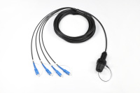 Connecteur de faisceau étendu D83526 Style Hermaphroditic Hybrid SM 2/4/6 Fibre 2CH/4CH Power