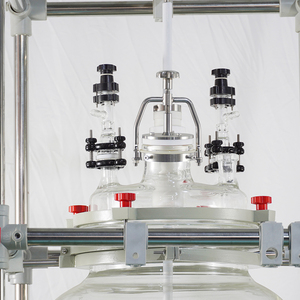 Лабораторный стеклянный реактор с рубашкой объемом 30 л для каталитических реакций и процессов регенерации растворителей - Product Image 4