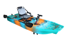 Kayak modulaire avancé 2026 de 9 pieds avec propulsion à pédales <span class=keywords><strong>ou</strong></span> moteur électrique, <span class=keywords><strong>aileron</strong></span> <span class=keywords><strong>ou</strong></span> hélice en HDPE, bateau de pêche léger et facile à transporter - Product Image 4