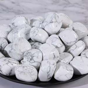 Grosir kristal Howlite putih alami batu poles Howlite batu jatuh Gravels - Product Image 5