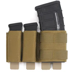 SIVI High Quality Multicam 1000D Outdoor Hunting Mag Pouch Fast Triple Camouflage 5.56MM Tactical Mag Pouches