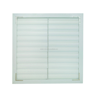 Ventilateur d'extraction vertical en PVC blanc de 36 pouces avec volet à gravité, revêtement anti-UV, garantie 5 ans, économie d'énergie, montage mural industriel
