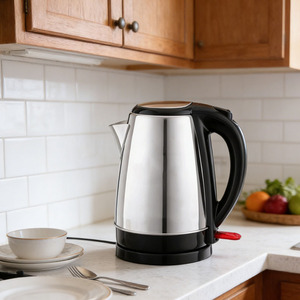 Bouilloires électriques sans fil en acier inoxydable pour <span class=keywords><strong>cuisine</strong></span>, avec interrupteur inférieur, appareils électroménagers - Product Image 3