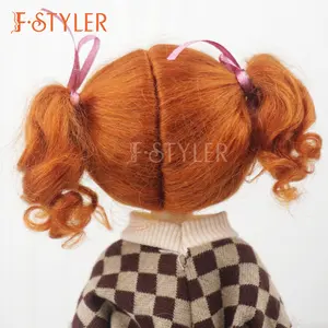 FSTYLER गुड़िया विग मोहायर ब्रेडिंग थोक फैक्टरी अनुकूलन गुड़िया सहायक उपकरण BJD गुड़िया के लिए बाल