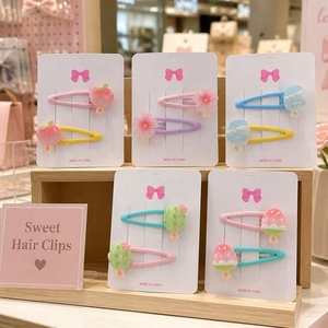 Pinzas y Pasadores para el Cabello de Resina con Diseño de Princesa para Niñas, Accesorios Adorables para el Cabello de Niñas para Primavera-Verano - Product Image 1