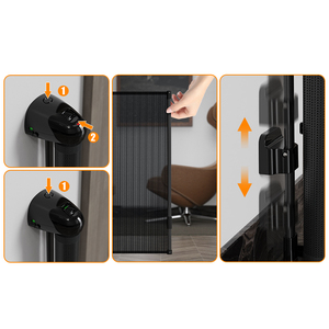 Wonderkind Sg020 Intrekbaar Huisdier Veiligheidspoort Met Vergrendelknop Sluiting Traphek Voor Honden En Kleine Dieren Massief Mesh Materiaal - Product Image 6