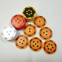 Jetons de poker de 11,5 grammes en ABS, marqueurs de balle de golf de 40 mm, jetons de bingo standard pour les jeux de Texas Hold'em et de golf professionnels