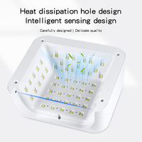 Lampe à LED UV SML pour ongles, design minimaliste carré, écran numérique, quatre minuteurs, séchage rapide du gel, pour salon, maison, manucure, nail art