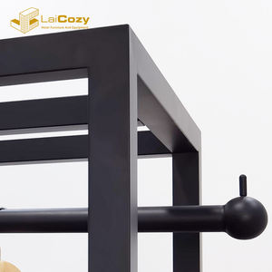 Laicozy कस्टम काला समाप्त 304 स्टेनलेस स्टील होटल की लॉबी Bellman ट्राली - Product Image 6