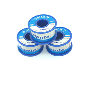 Alambre de Soldadura <span class=keywords><strong>Santer</strong></span> 60/40 de 0.8mm y 200g, Estaño/Plomo con Fundente de Resina Activada, No Requiere Limpieza, para Uso Electrónico - Product Image 1