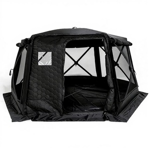 <span class=keywords><strong>Tente</strong></span> de basecamp pop-up isolée sur mesure pour 8 personnes, <span class=keywords><strong>4</strong></span> saisons, avec cheminée intégrée, imperméable, <span class=keywords><strong>tente</strong></span> chaude d'hiver - Product Image 1