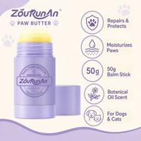Baume pour pattes d'animaux Zourunan pour chiens et chats, huile botanique biologique, beurre pour pattes, réparation des pattes gercées, étiquette privée OEM