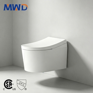 WC intelligent mural de luxe MWD avec commande vocale IA, siège <span class=keywords><strong>enfant</strong></span> intégré, pompe de chasse d'eau, marque d'articles sanitaires - Product Image 1