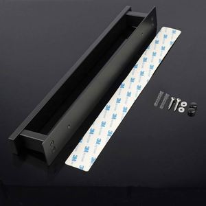 WEKIS Single <b>Wall</b>-Mounted Aluminum Towel Holder with Heater Chrome Finish Self Adhesive Towel Rack Bathroom <b>Rail</b> Bar Drilling - Product Image 5