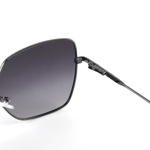 Gafas de Sol Rectangulares con Montura Metálica Completa, Lentes Verdes, Protección UV400, Unisex, para Uso en Exteriores - Product Image 4